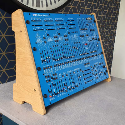 Behringer 2600 Blue Marvin Gray Meanie - Oak Veneer Dual Angle Stand from Synths And Wood