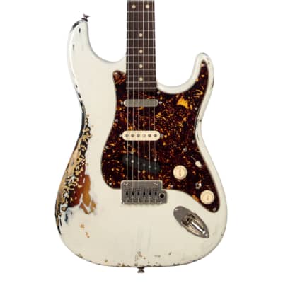 Tom Anderson Guitars Icon Classic - Olympic White over 3 Color Burst /  In-Distress Level 3 - Custom Boutique Electric Guitar - USED! | Reverb  France