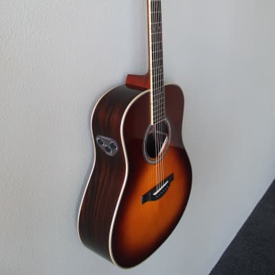 Brand New Yamaha LL-TA TransAcoustic Jumbo Concert Acoustic/Electric Guitar - Brown Sunburst image 3