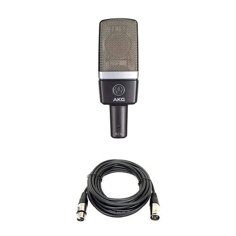 AKG C214 Large Diaphragm Cardioid Condenser Microphone Reverb