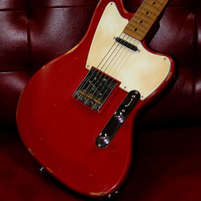 Palermo Custom Shop Jazz Bastard Electric Guitar 2019 Fiesta Red Relic NEW image 5