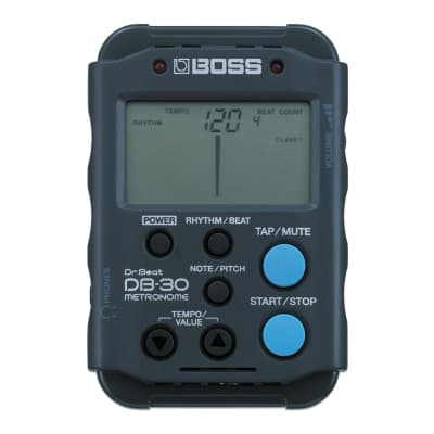 BOSS DB-30 Dr. Beat Portable Rugged Built Nine Rhythm Types and 24 Beat Variations Large LCD Metronome with Headphones Jack and Auto Power Off Function for sale