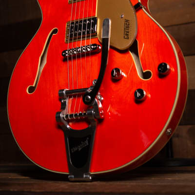 Gretsch G5622T Electromatic Center Block Double-Cut with Bigsby, Laurel FB, Orange Stain image 5