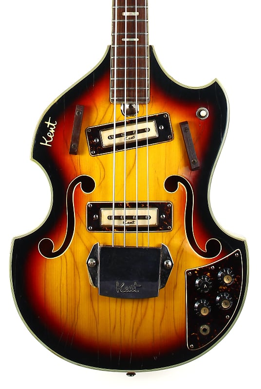 1960s Kent Japan Electric Violin Bass 2 Pickup Model 833