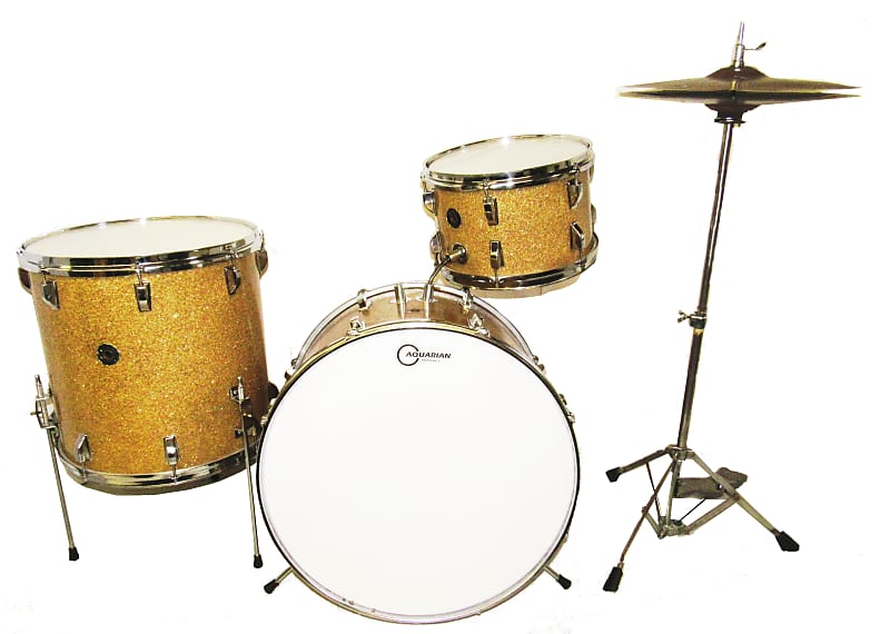 RARE 1967 USA MADE KENT DRUM SET WITH KENT 15" HIHAT CYMBALS Reverb