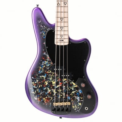 Valiant Guitars Jupiter Bass Wild Flowers Purple | Reverb