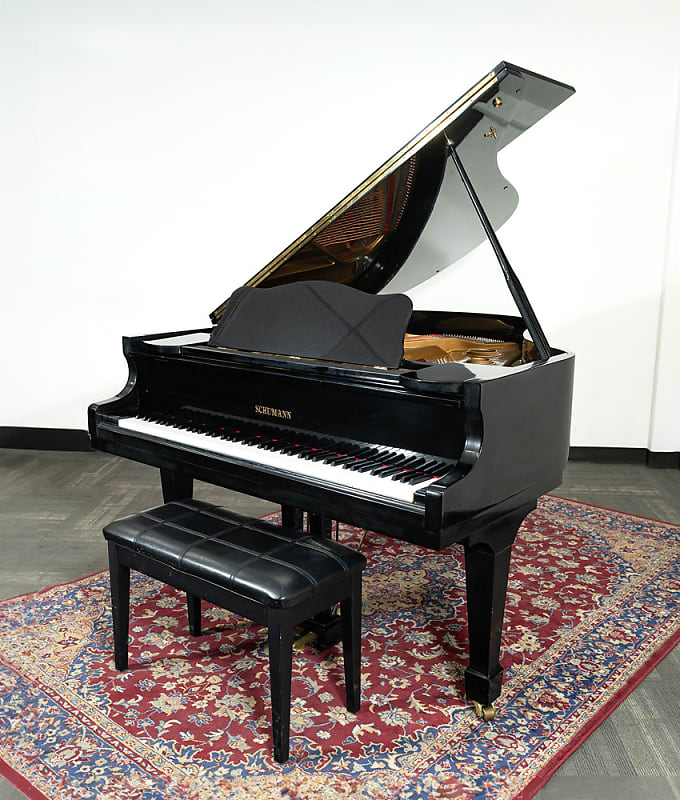 Schumann G-82 Grand Piano | Polished Ebony | SN: 855374 image 1
