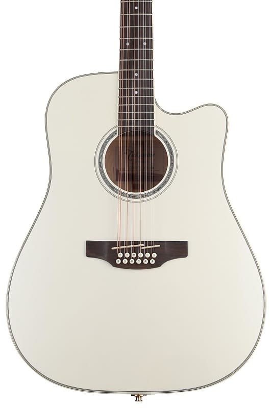 Takamine GD35CE-12 Dreadnought Acoustic-Electric Guitar! Pearl White! IN STOCK