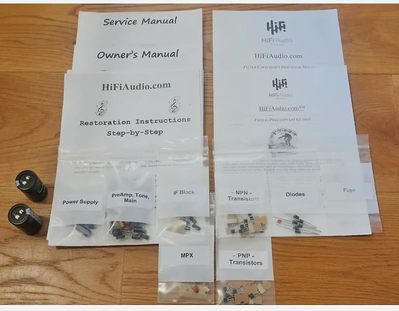 Kenwood KR-5150 restoration kit filter capacitor repair rebuild fix  			