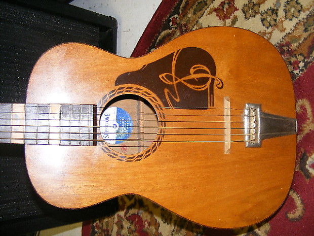 The Prep Supertone Vintage Acoustic Guitar for Repair | Reverb