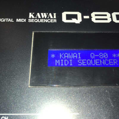 KAWAI Q80 LCD Display - Plug n Play, blue background and white characters