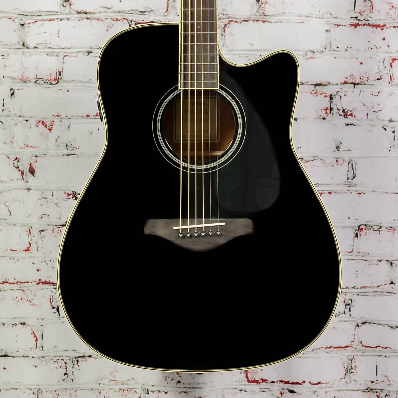 Yamaha B-stock FGC-TA BL Acoustic Electric Guitar Black x1658 | Reverb