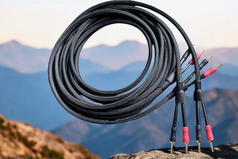 Speaker cables New - Black image 1