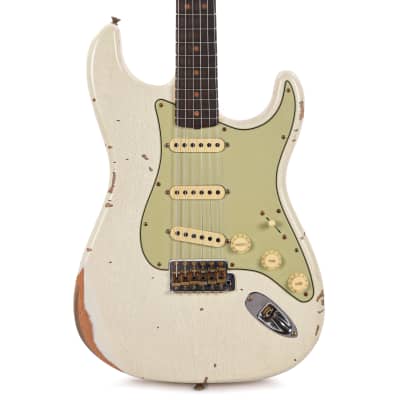 Fender Custom Shop Limited Edition 1964 L-Series Stratocaster Heavy Relic Aged Olympic White (Serial #L11424) image 1