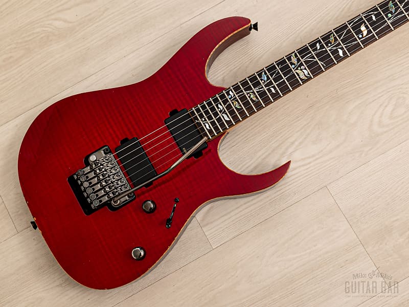 2009 Ibanez J. Custom RG8420ZE AAA Maple Top, Red Spinel w/ Case, Tags |  Reverb