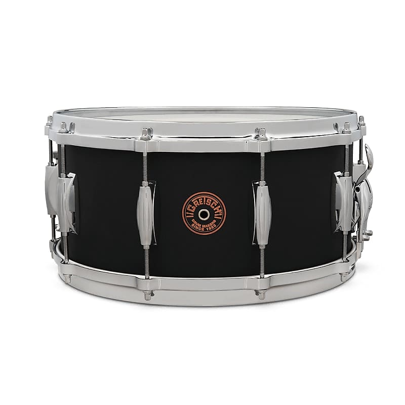 Gretsch USA Custom 6.5x14" Black Copper Snare Drum image 1