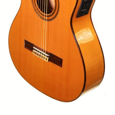 Cordoba CWE-S Left Handed Classical Cutaway Acoustic/Electric Guitar w/ OHSC - Used 2001 Natural Gloss image 8