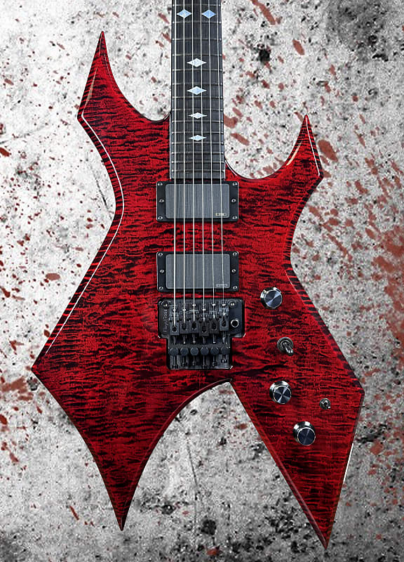 B.C. Rich Custom Shop Warlock 2025 - Transparent Red image 1