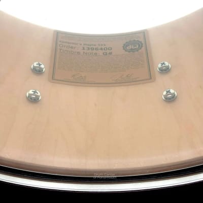 DW Collectors VLT 333 Maple Snare Drum 14x6.5 Teal Glass image 4