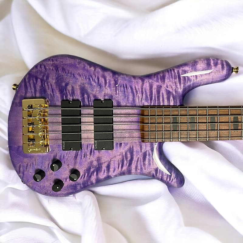 Spector USA NS-5XL, Ultra Violet Gloss w/ Pau Ferro and Haz-Lab Preamp *IN STOCK* image 1