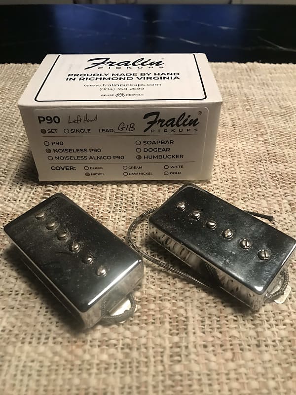 Lindy Fralin Hum-Cancelling P90 Humbucker Pickup Set for LH Guitar