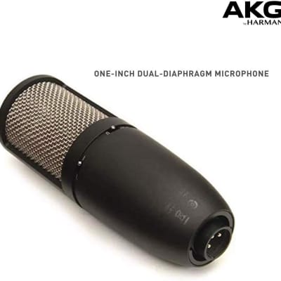 AKG Pro Audio P420 Dual Capsule Condenser Microphone, Black (Renewed) image 2