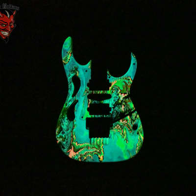 Ibanez Pia77BON Steve Vai Signature Limited Edition Brilliance of Now Hydro Dip Glow in the Dark Japan 2023 w/OHSC image 15