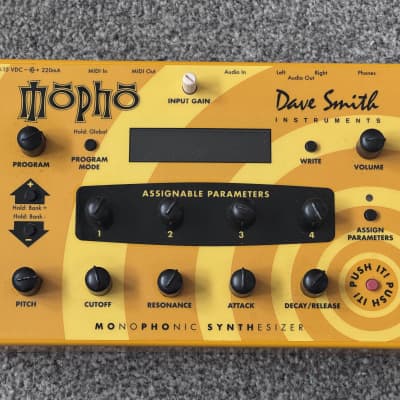 Dave Smith Instruments Mopho Desktop Monophonic Synthesizer 2008 - 2016 - Yellow