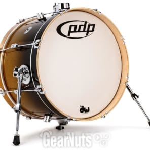 PDP Daru Jones New Yorker 4-piece Drum Set - Gold to Black Sparkle Fade image 5