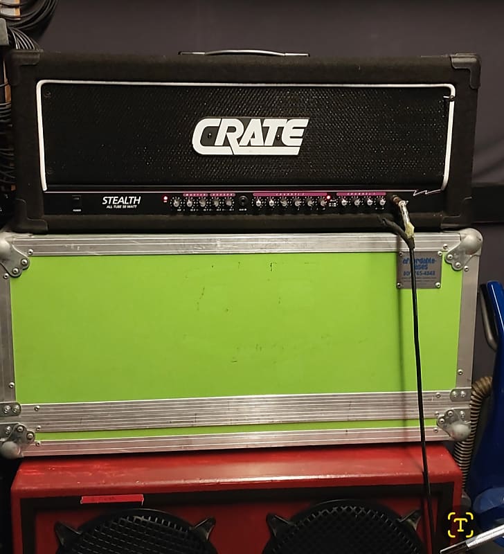 Crate Stealth 50 watt head Early 90s Black Reverb