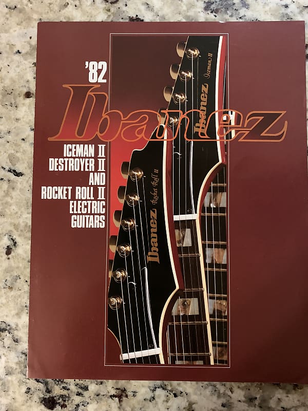 Ibanez Iceman Destroyer Rocket Roll II Catalog 1982 IC50 Reverb