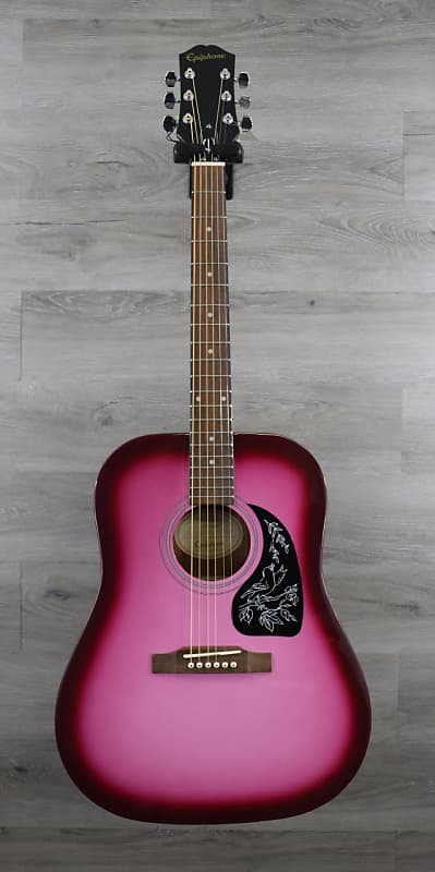 Epiphone Starling Acoustic Guitar - Hot Pink Pearl | Reverb