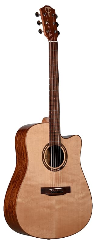 Teton 110 Acoustic Guitar Ovangkol Dreadnought, Cutaway & Electronics image 1