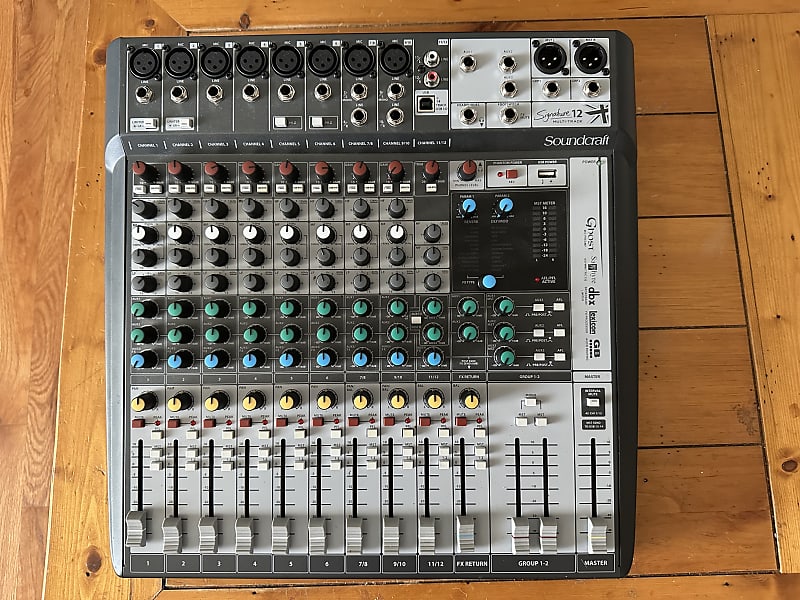 Soundcraft Signature 12 MTK 12-Channel Multi-Track Analog USB Mixer w/  Effects | Reverb