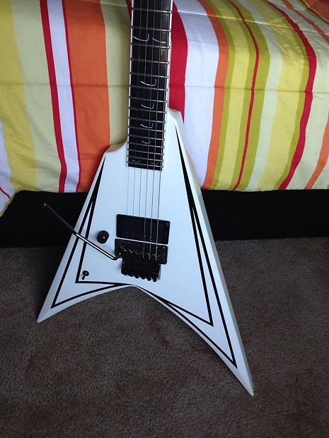 ESP Alexi Laiho white with scythe inlays left handed | Reverb ESP Alexi Laiho white with scythe inlays left handed | Reverb
