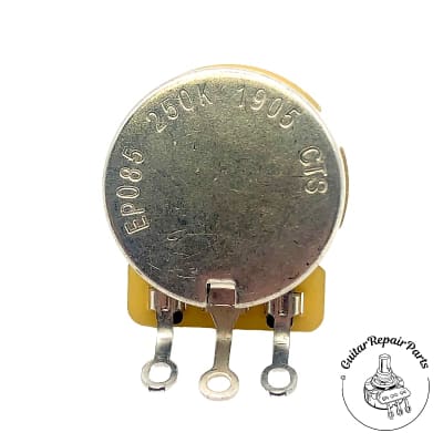 CTS 250K Potentiometer, Audio Taper, Brass Short Split-Shaft image 2