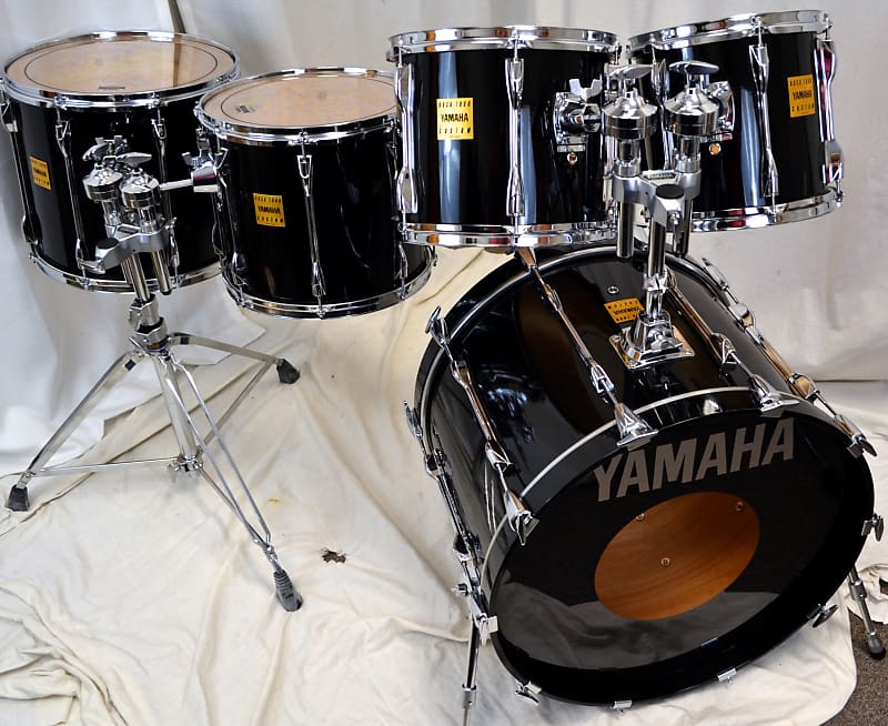 Yamaha 22/10/12/14/16" Rock Tour Custom Drum Set - Black image 1