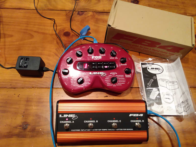 Line6 POD Version 2.0 + FB4 フットスイッチ