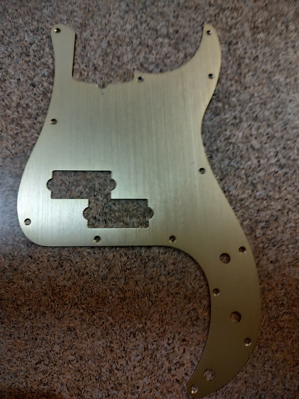 Custom Precision Bass Gold Anodized P Pickguard Reverb