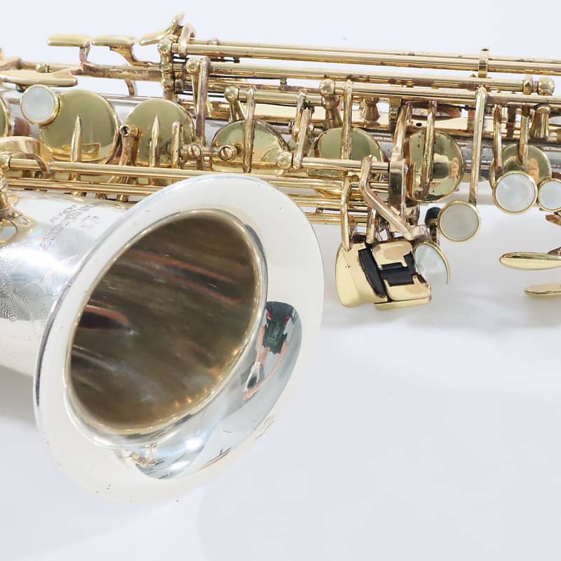 Yanagisawa Model 9935 Alto Saxophone with Silver Body and Yanagisawa Model 9935 Alto Saxophone with Silver Body and