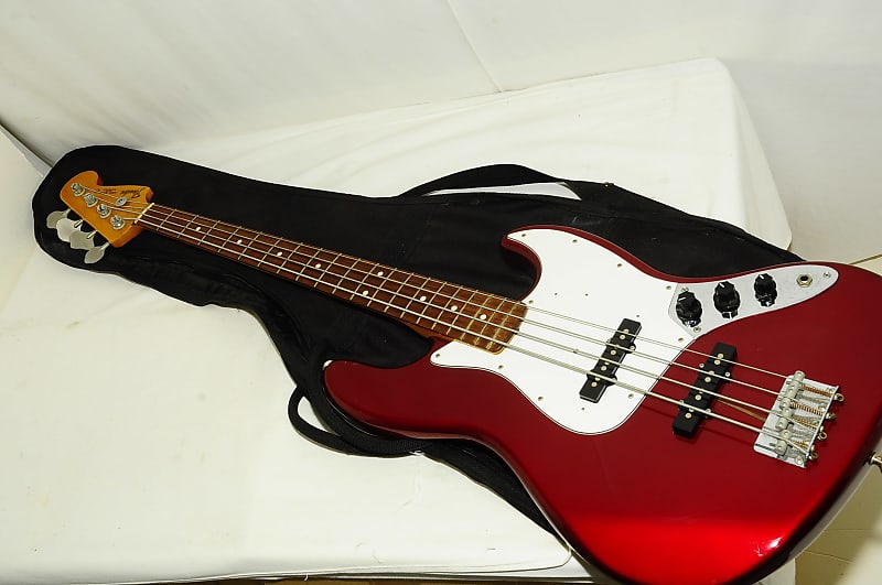 Fender Japan JB62-58 2004~2006 Red Made in Japan Electric Jazz Bass Ref No  4901
