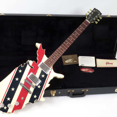 Gibson Map Guitar 1985 Super Rare Stars and Stripes Finish with Case and Paperwork 1 of 9 made! image 1