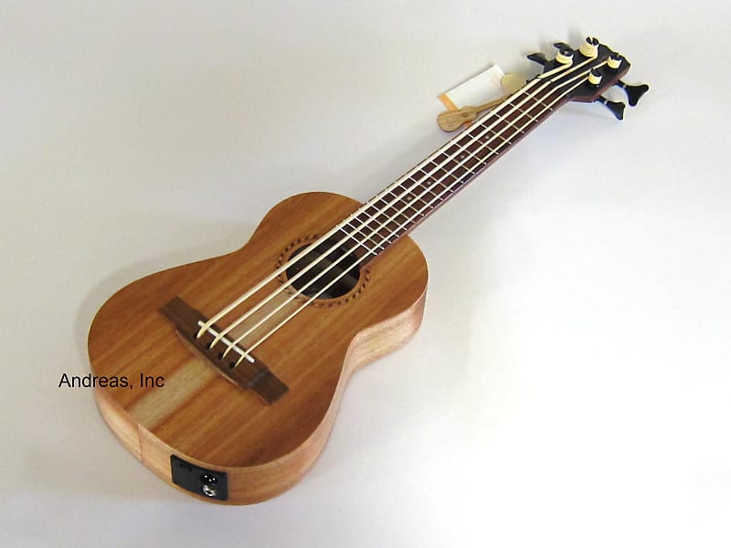 APC Professional Ukulele Bass Solid Koa Wood w/ Gig Bag image 1