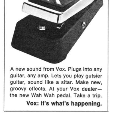 Vox Wha-Wha  V846 Made in Italy 1970 Blak&Cromo image 8