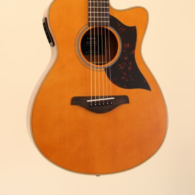 Yamaha AC1M Acoustic Electric Guitar, Vintage Natural image 1