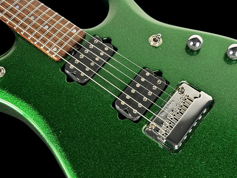 2013 Ernie Ball Music Man JP13 John Petrucci w Piezo ~ Signed - Emerald  Green Sparkle