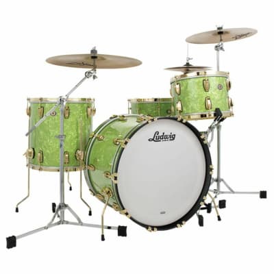 Ludwig 110th Anniversary Classic Maple Vintage Emerald Pearl 3pc "Fab" Shell Pack 2019