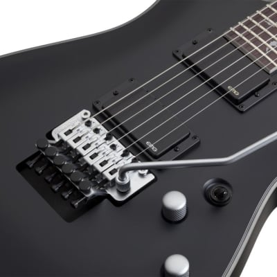 Schecter Damien Platinum-6 FR Satin Black + FREE GIG BAG - SBK NEW Guitar Floyd EMG Platinum Active image 4