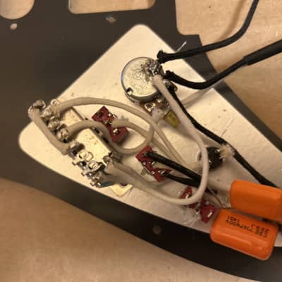 Ibanez RG Pickguard without pickups heavily modded! - black pearloid Excellent Condition image 6