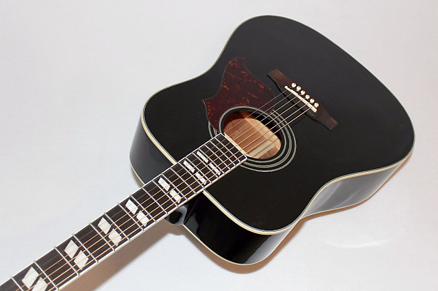 Epiphone Hummingbird Artist Black Acoustic Guitar | Reverb